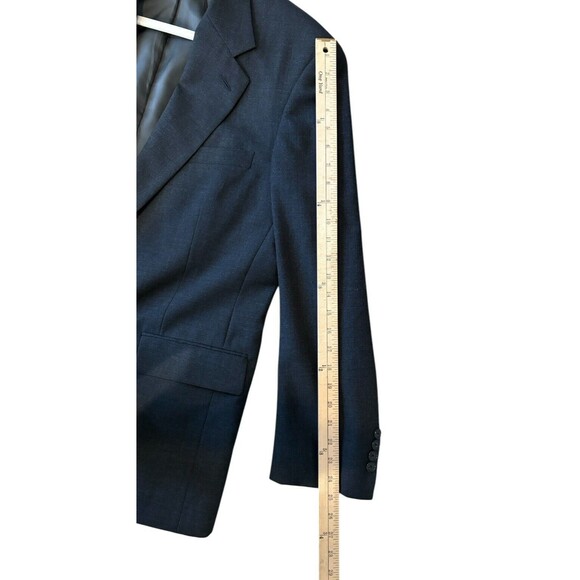 Gerald Austin Bond Street 100% Pure Wool Black Blazer Jacket Men's Size 40R - Picture 16 of 16
